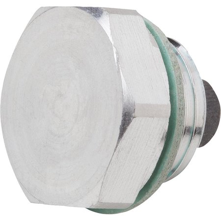 KIPP Screw Plug, 30 mm Dia, Gray, Aluminum Bright K0453.30012